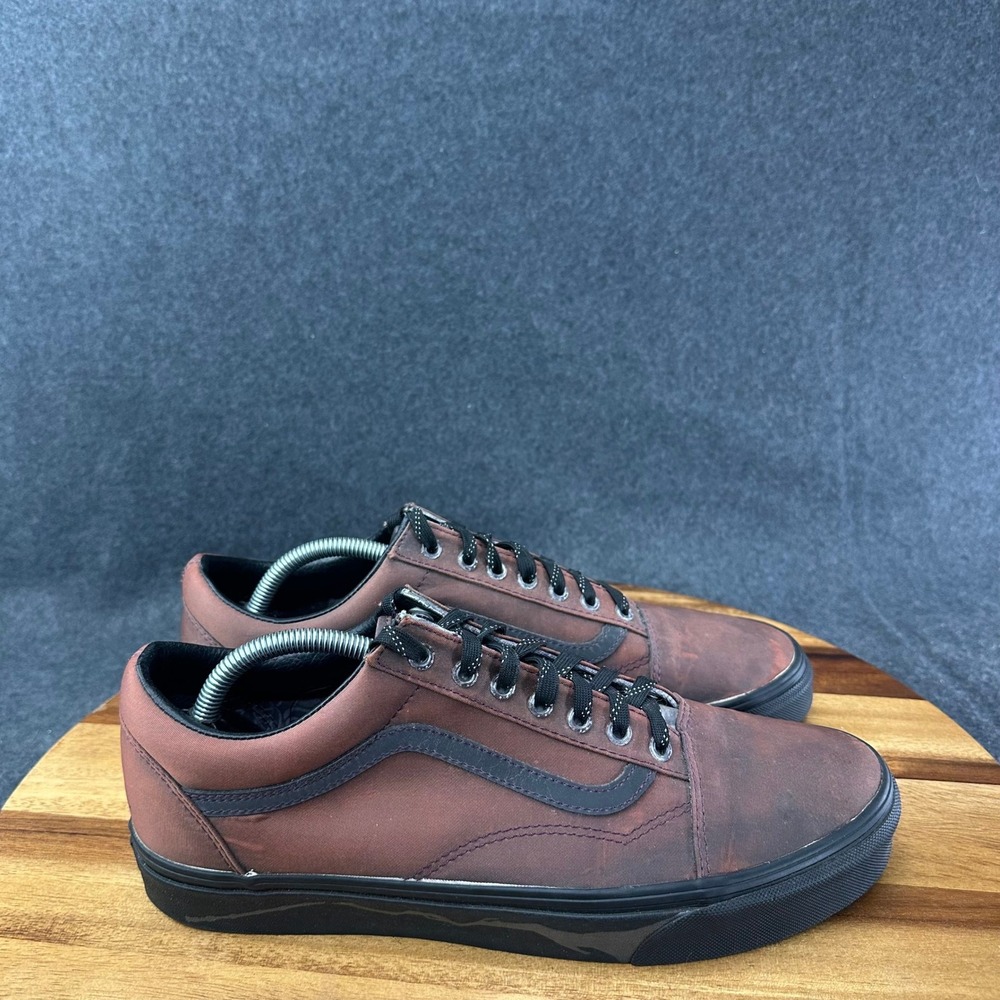 Vans Brown and Black Low-Top Skate Sneakers